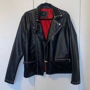 Forever 21 Leather Studded  Jacket